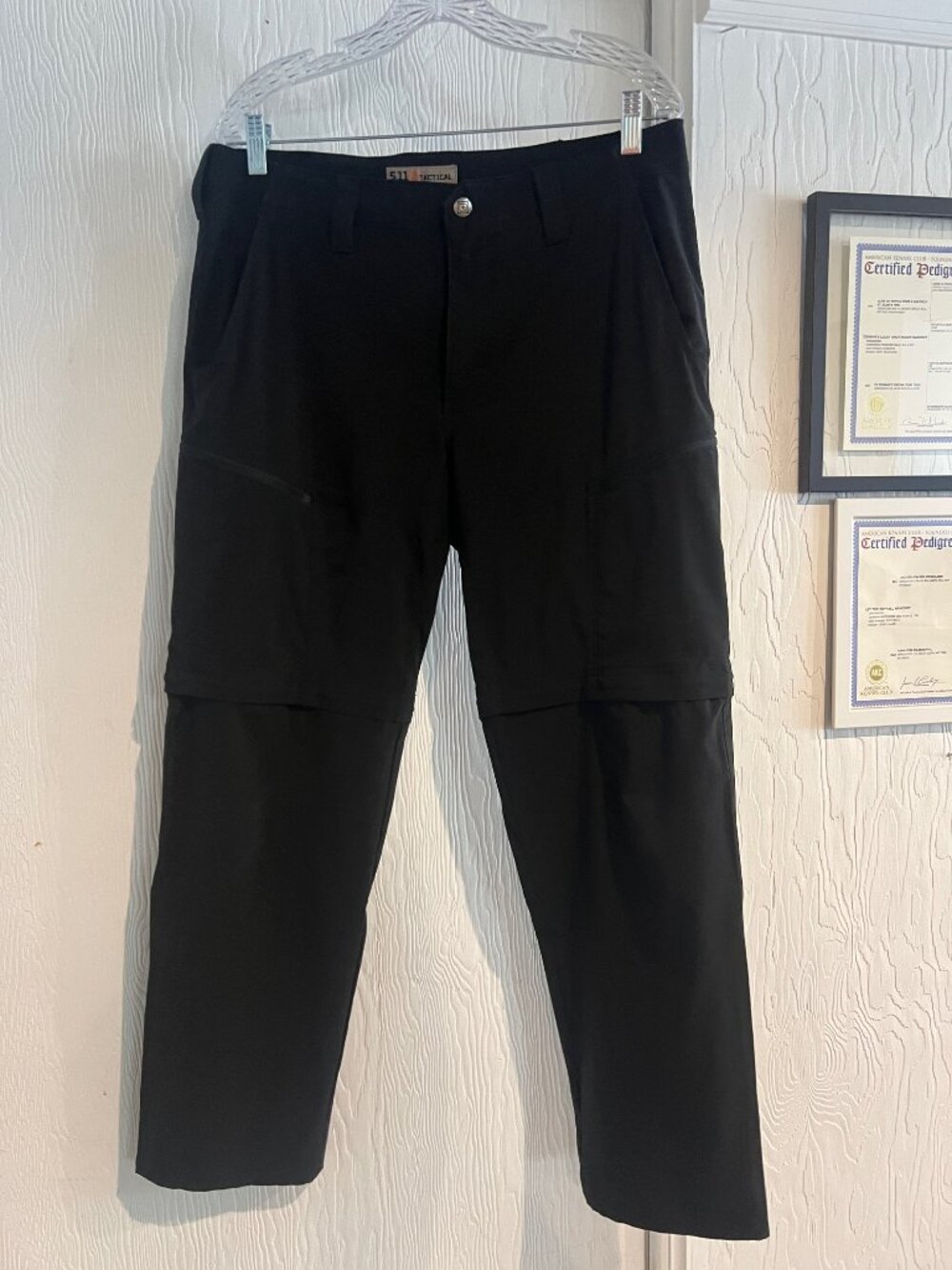 5.11 Tactical Convertible Pants Mens 34x30 Black Zip Off Cargo Hiking Outdoor
